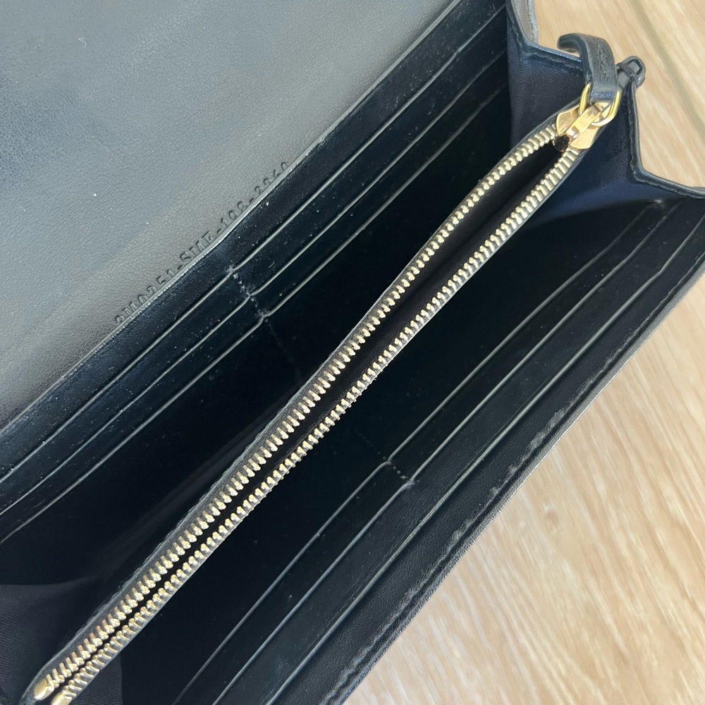 FENDI By The Way Continental long wallet in black leather with gold - Picture 8 of 9